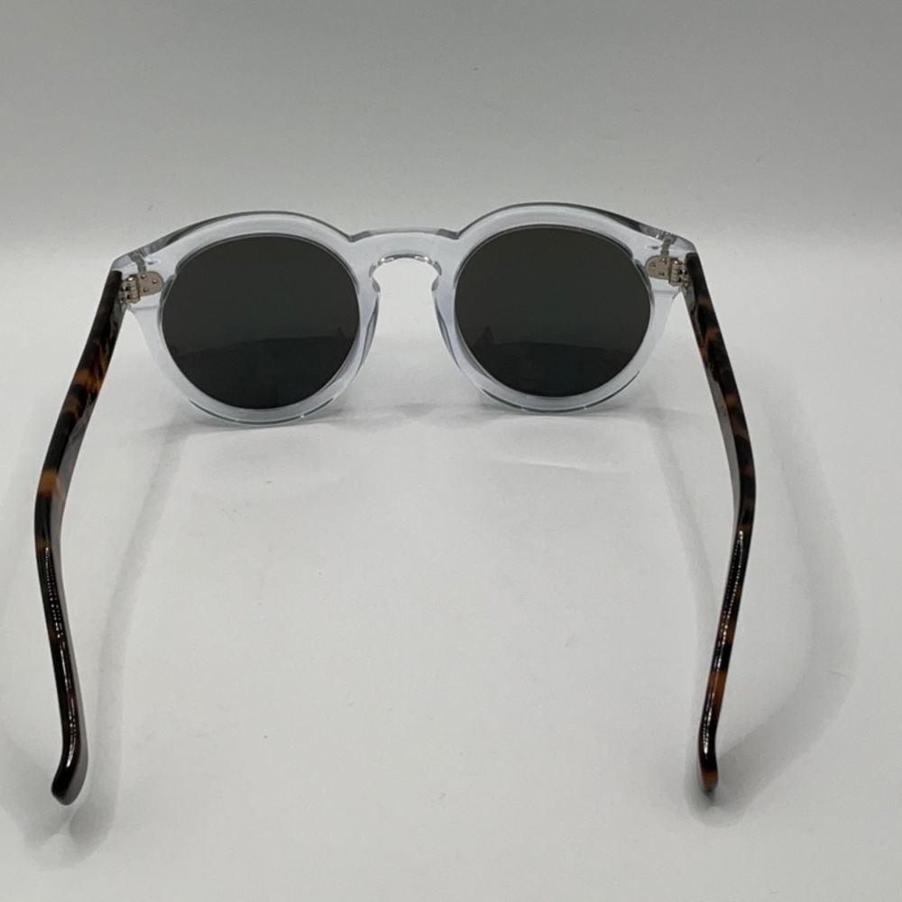 Illesteva Leonard 2- Clear/Havana w/Aqua Green Mirror - Picture 9 of 16